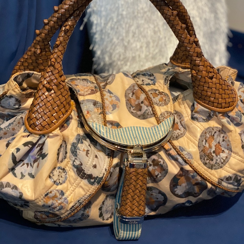 Vintage Fendi floral Spy bag